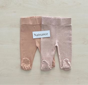 Lot de 2 leggings à pieds 50 cm