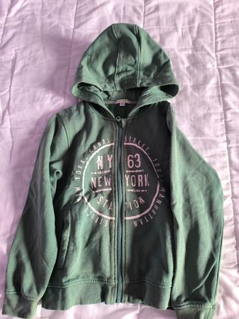 Veste zippée à capuche 10 ans