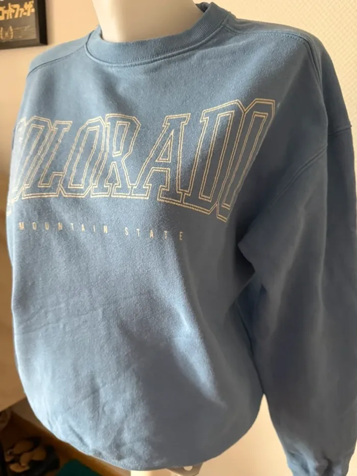 Sweat bleu taille XS america today en bon état - photo numéro 4