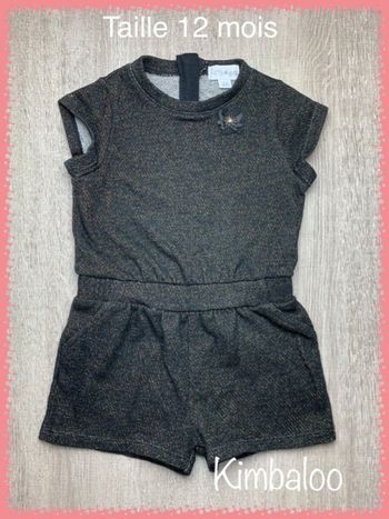 Combi short de fête - taille 12 mois