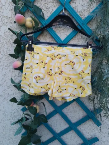 mini short taille S pokémon - Undiz - coton/élastane