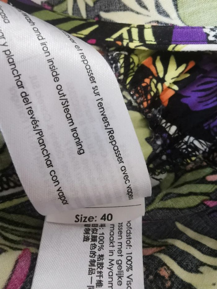 🌴 Top violet-vert anis – Cache Cache – Taille 40 - photo numéro 8