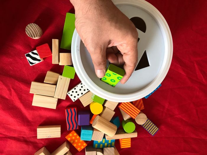 Seau de 50 blocks en bois- mini Matters toys - photo numéro 9