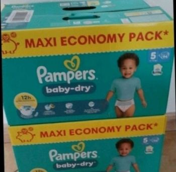 188 couches Pampers Baby Dry Taille 5
