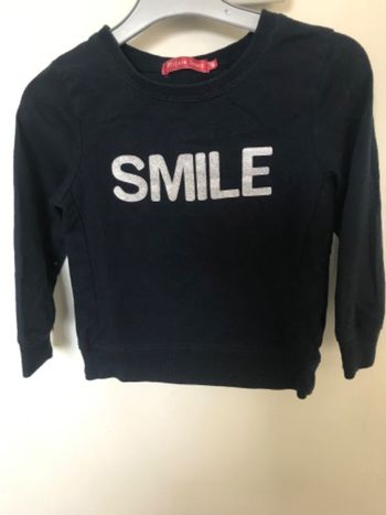 Pull fille T 4 ans Tissaia Bleu marine