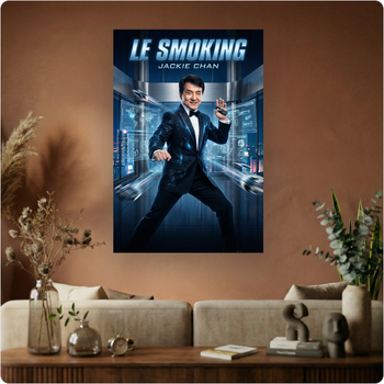 Affiche "Le Smoking" poster film Jackie Chan action comédie déco murale A3 Sans cadre