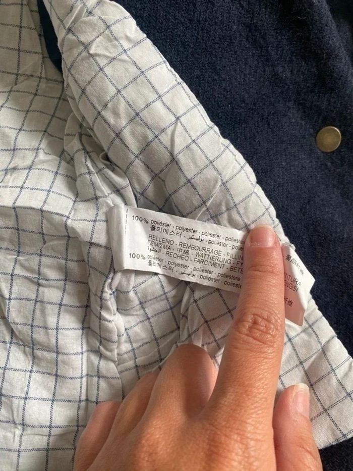 Veste à capuche bleue Zara - photo numéro 3