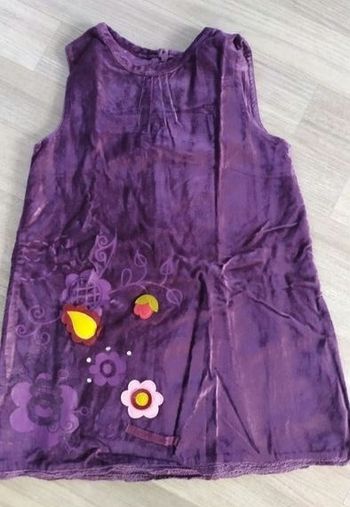 Robe velours de fête violette