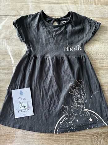 Robe grise Minnie DISNEY t.24m