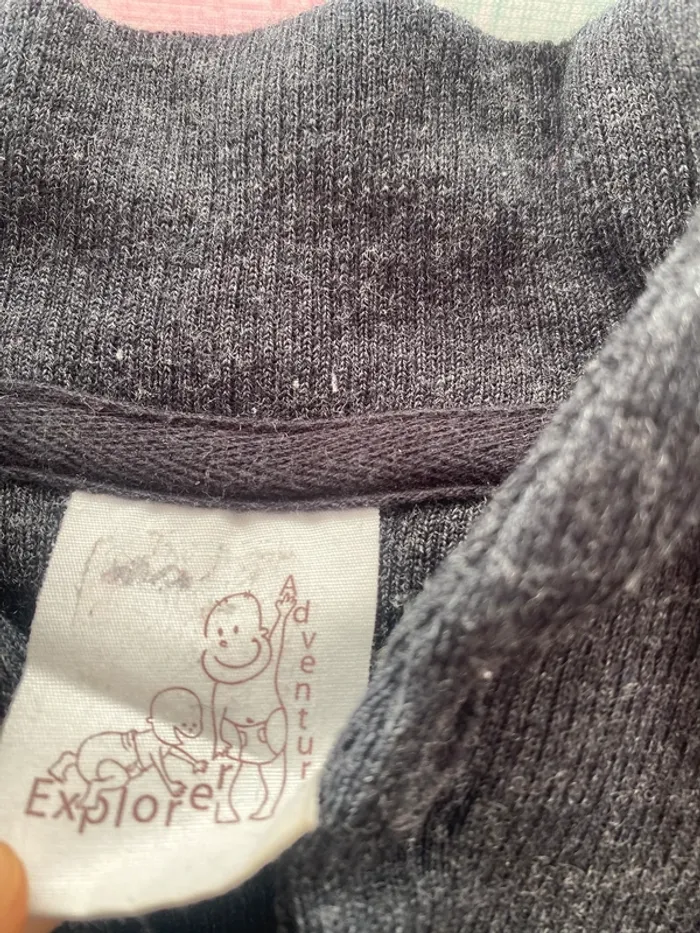Gilet cardigan  à cols manymonths M/L - photo numéro 2