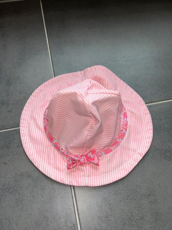 Chapeau de bain piscine mer bébé fille sergent major