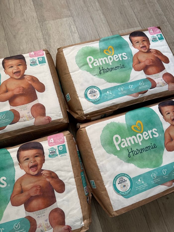 Lot de 144 couches Pampers harmonie taille 4 - photo numéro 2
