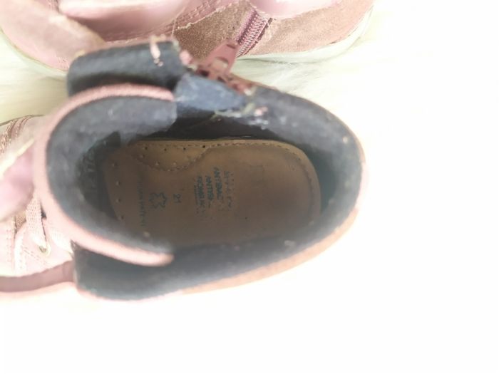 Baskets tennis montantes Geox tout cuir bébé fille pointure 21 - photo numéro 5