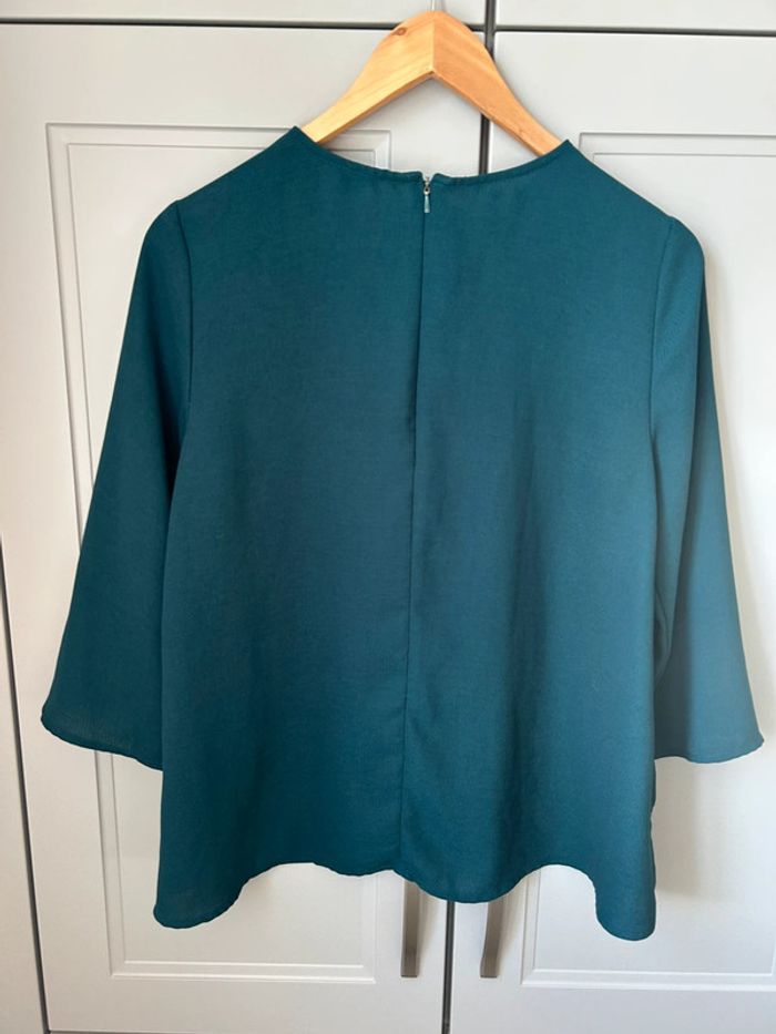 Blouse vert canard - photo numéro 3