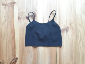 Brassière de sport noire taille S