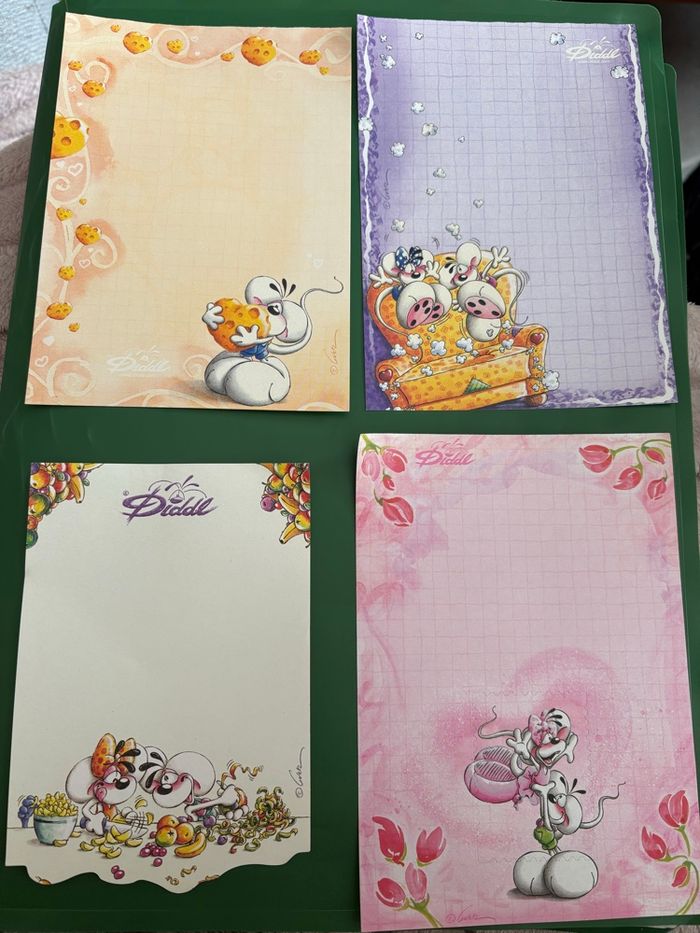 Lot de 20 feuilles Diddl