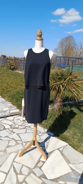Robe esprit en mousseline avec fond de robe
