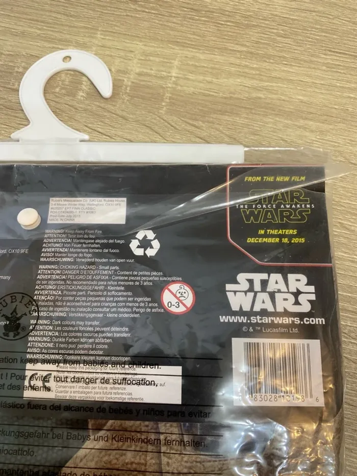 Déguisement Star Wars Rubies Finn combinaison 7-8 ans neuve - n4m - photo numéro 6