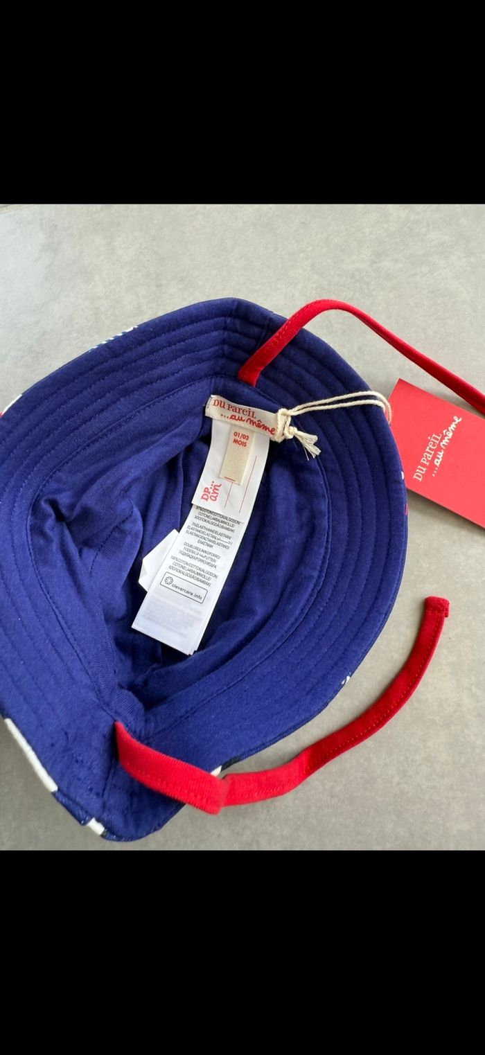 Chapeau avec ficelle 1/3 mois - photo numéro 3