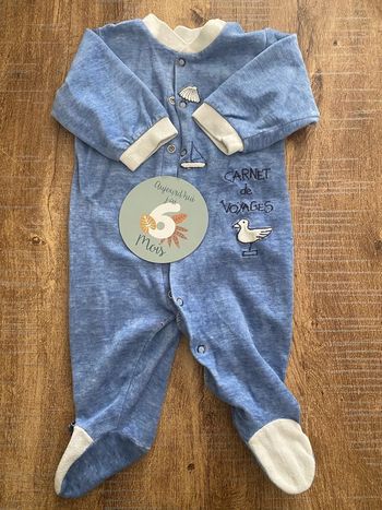 Pyjama en velour 6 mois bébé garçon