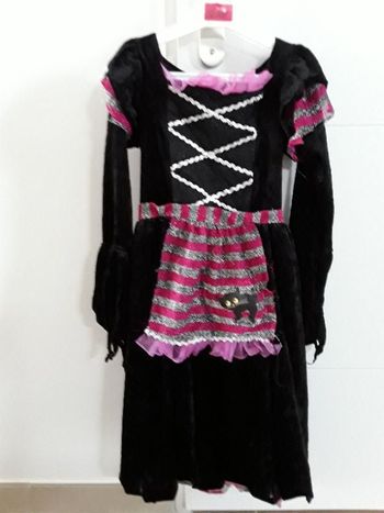 Déguisement sorcière noir chat 6-8 ans BE