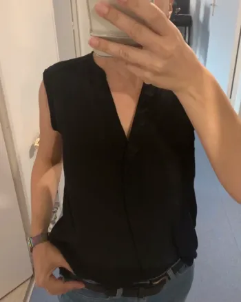 Blouse noir sans manches H&M 34/38