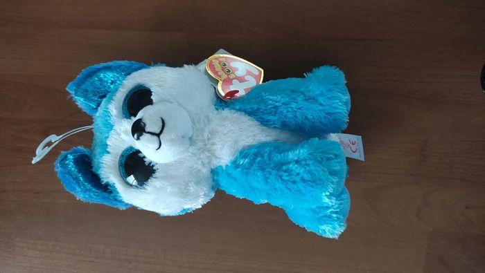 Peluche chien husky Ty neuve - photo numéro 7