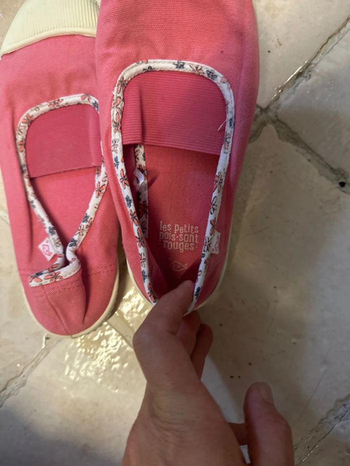Ballerine rose corail les petits pois sont rouges 33 - photo numéro 3