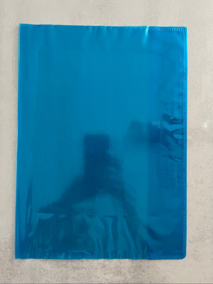 5 protèges cahiers bleu 21x29,7 cm - photo numéro 2