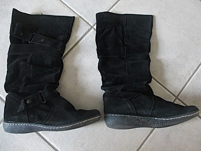 Bottes velours noires femme Nothing Else – Pointure 37 - photo numéro 2