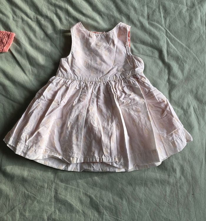 Gemo Kiabi Ensemble Robe Réversible Gilet Maille Très bon état 6 mois - photo numéro 5