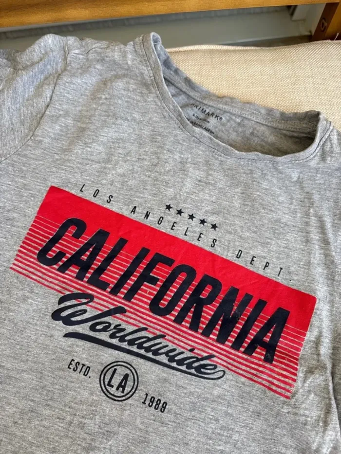 t shirt gris california - photo numéro 2