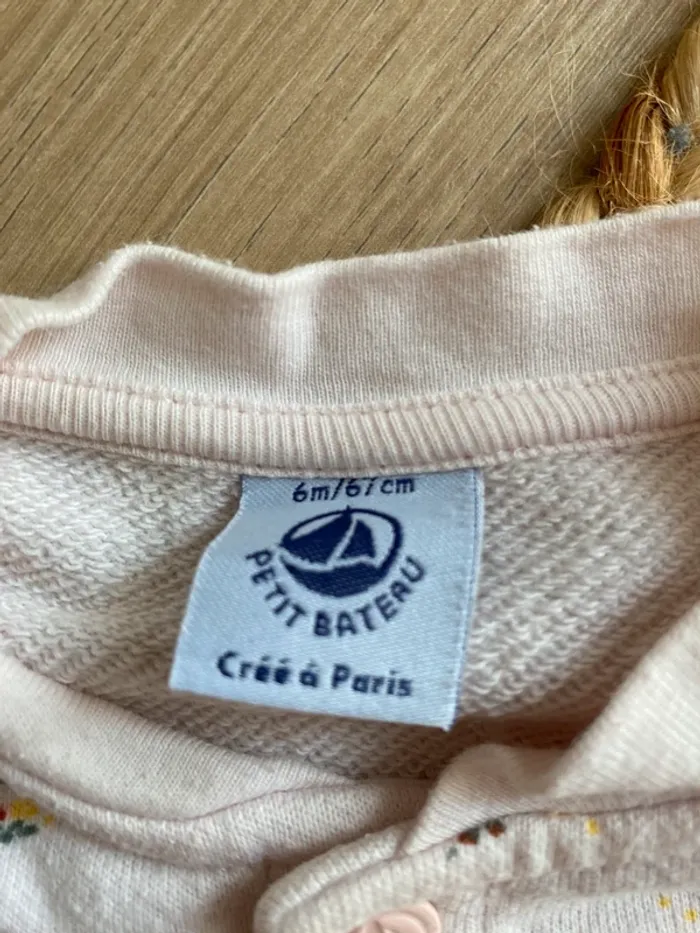 Veste sweat fleurie - photo numéro 2