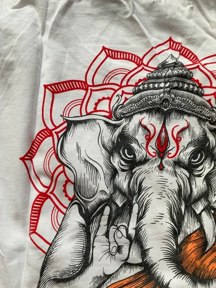 T shirt imprimé éléphant YourTurn L - photo numéro 10