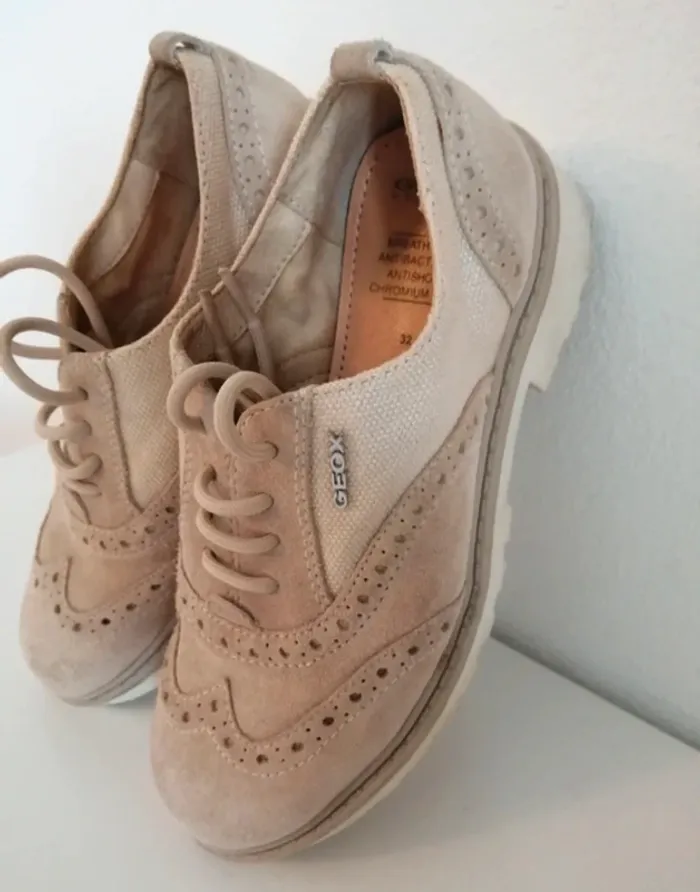 Chaussures Geox Respira fille – Pointure 32 – Cuir & textile – Parfait état