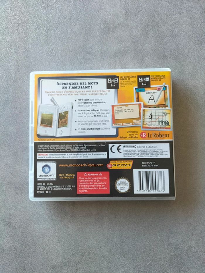 Nintendo DS – Mon Coach Personnel : J’enrichis Mon Vocabulaire - photo numéro 2
