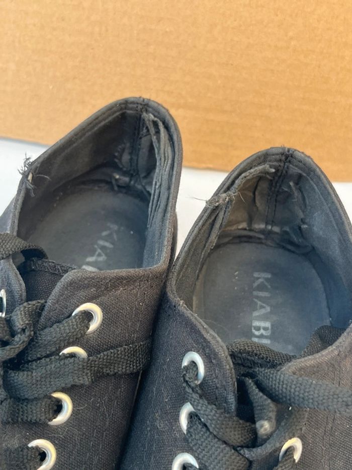 Chaussures baskets de villes noir avec plateforme - photo numéro 13
