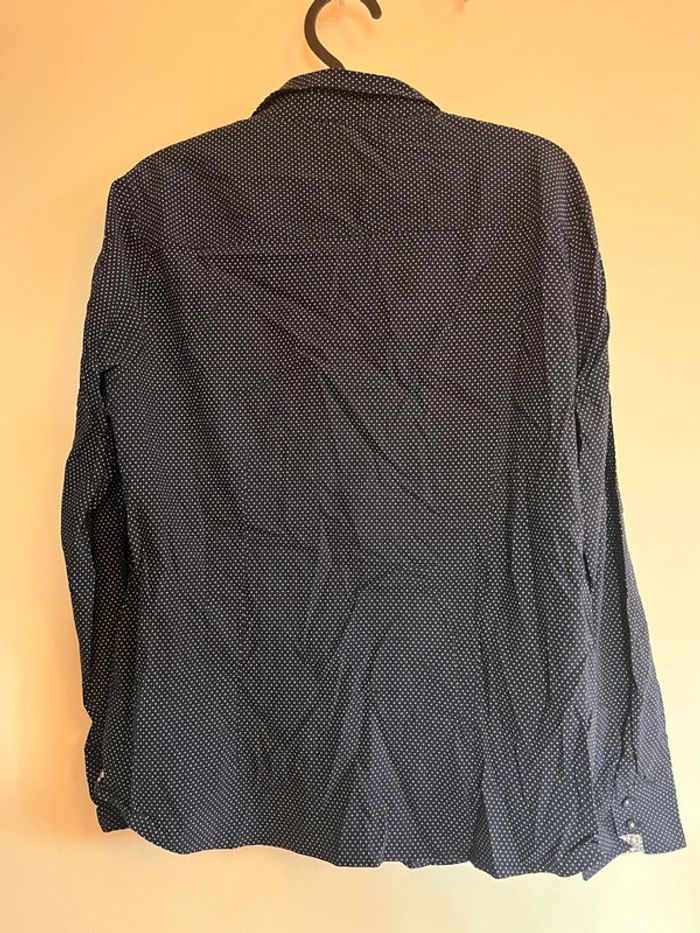 Chemise a pois grain de malice taille 44 marine - photo numéro 5