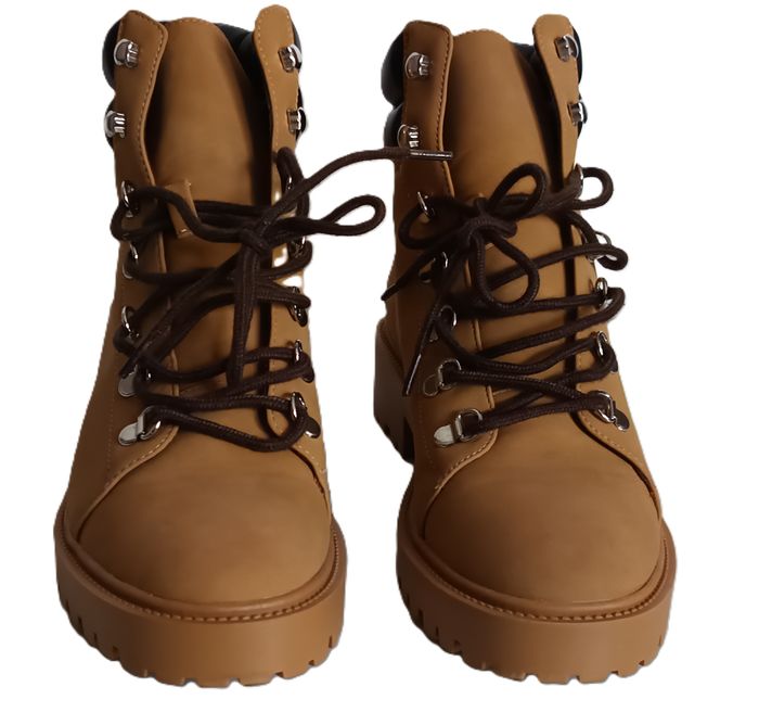 Bottines Marron à lacets de marque Primark Taille 40 EU/9 USA/ UK-IRL 7 - photo numéro 1