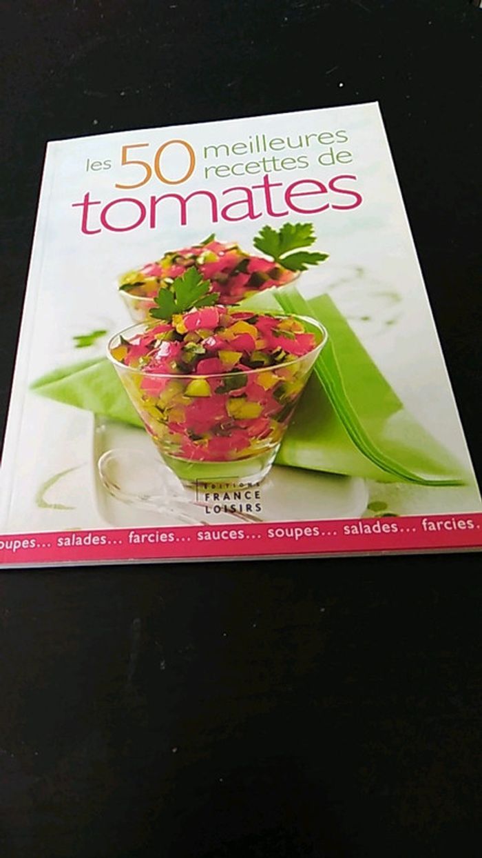 Livre 50 recettes de tomates