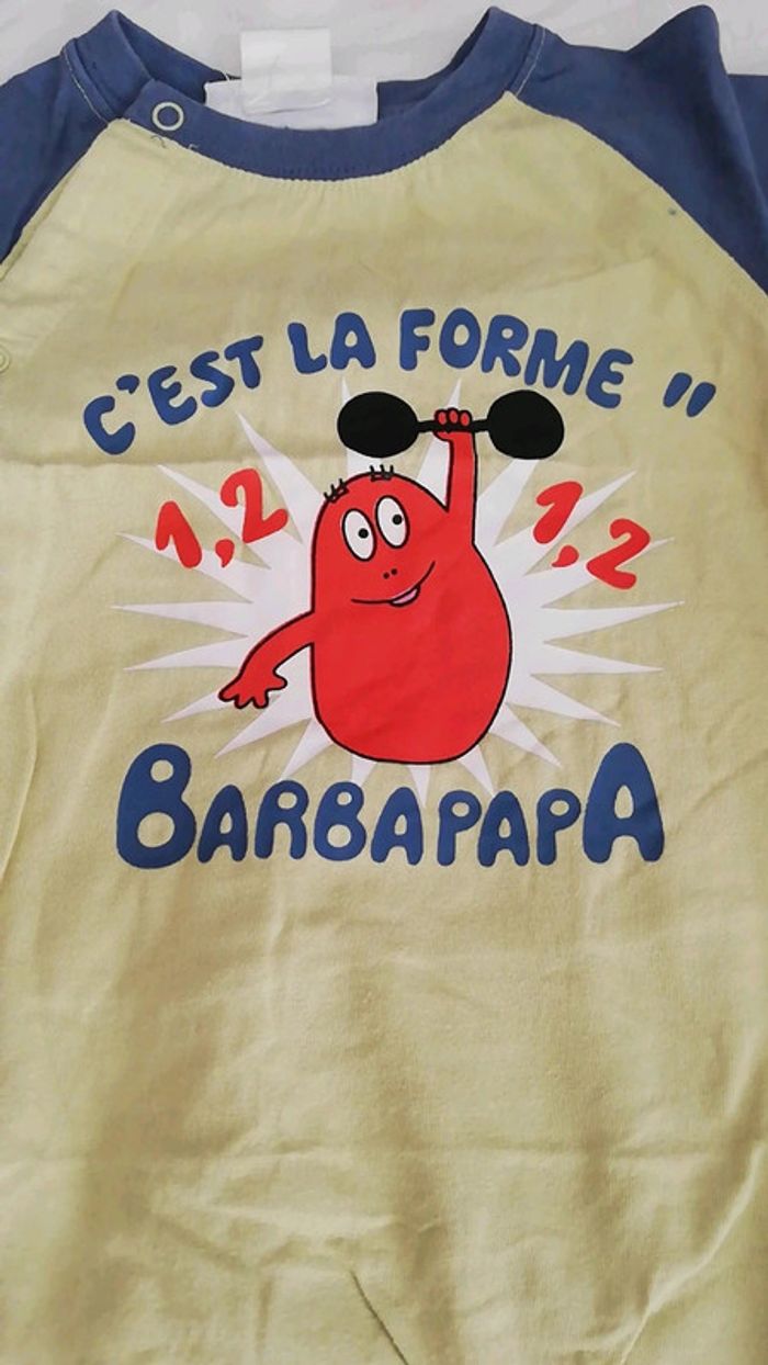 Lot de 2 barboteuse barbapapa 6 mois - photo numéro 3