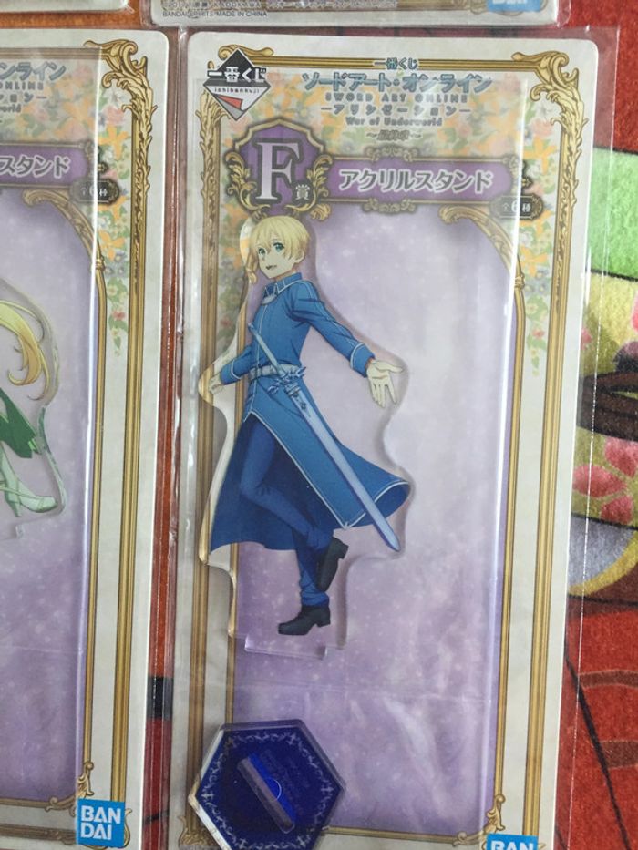 Kirito Asuna Alice Leafa Sinon Eugeo War of Underworld stand set Sword art online SAO Ichiban Kuji - photo numéro 7