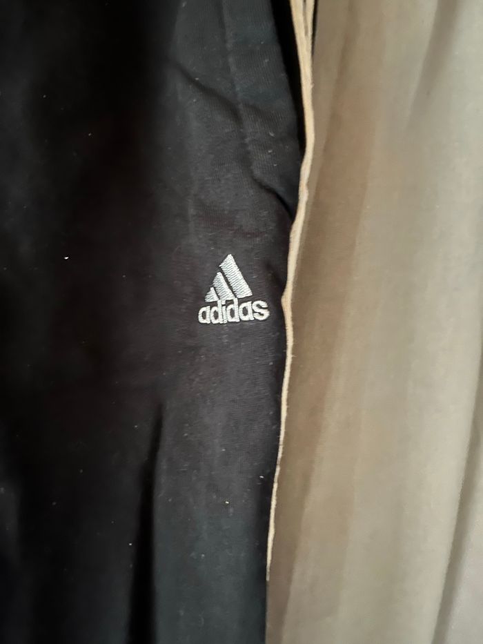 Jogging / Pantalon de survêtement Adidas Noir - Bandes Blanches (Taille 14 ans) - photo numéro 3