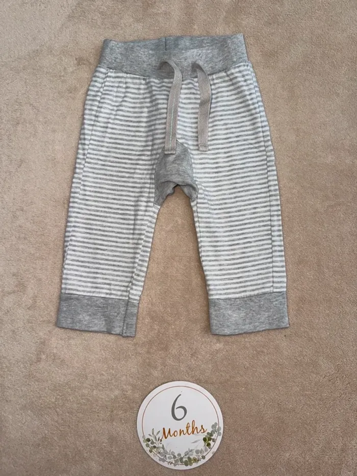 Pantalon jogging rayé • tape à l’œil • taille 6 mois