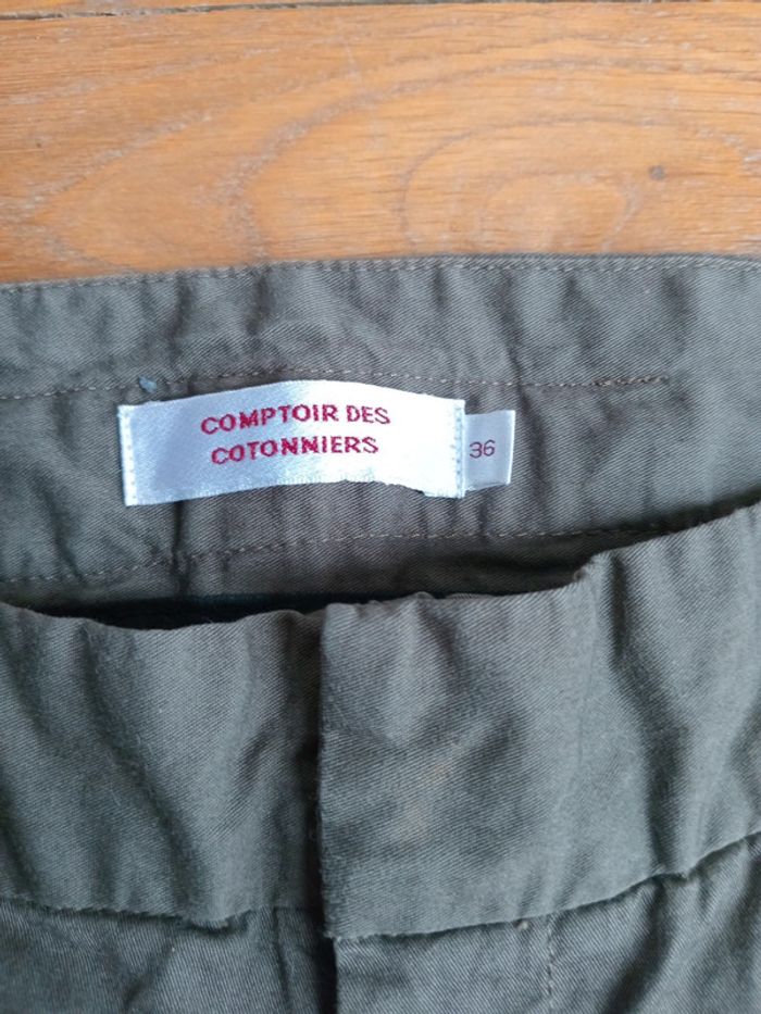 Pantalon femme droit Comptoir des Cotonniers taille 36 - photo numéro 3
