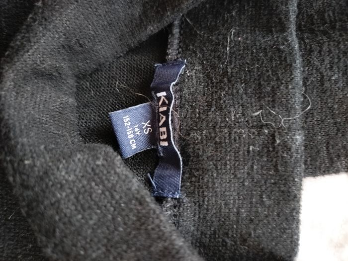 Haut noir kiabi xs effet chemise - photo numéro 3