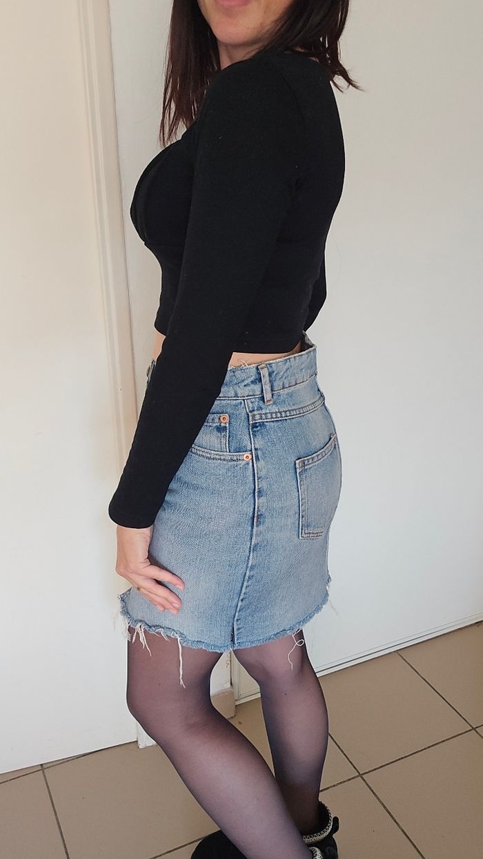 Mini jupe en jean asos taille 36 - photo numéro 3