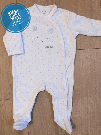 Pyjama grenouillère Kiabi en 6mois