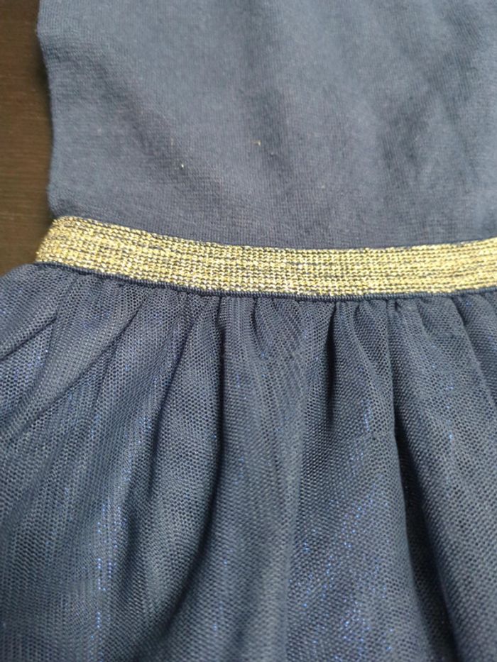 Robe tulle bleu paillette okaïdi 6 ans - photo numéro 2