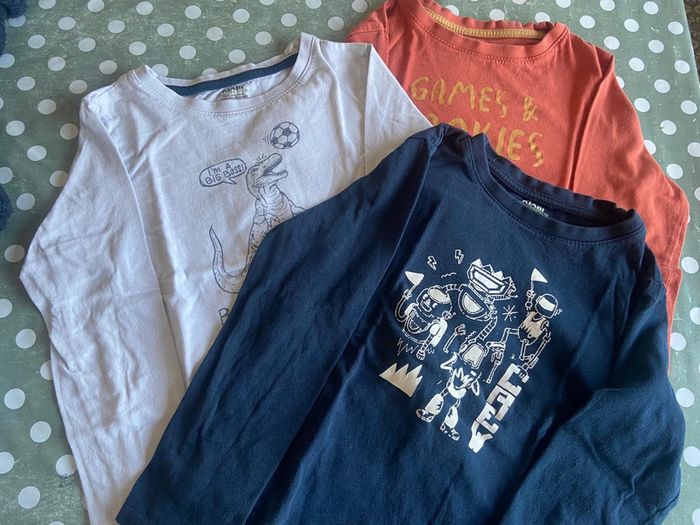 Lot de 3 TS manches longues 6 ans